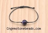 CGB9996 Fashion 12mm dogtooth amethyst adjustable bracelet jewelry