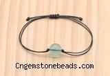 CGB9998 Fashion 12mm green fluorite adjustable bracelet jewelry