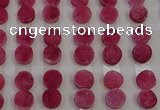 CGC107 12mm flat round druzy quartz cabochons wholesale