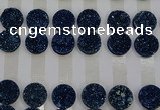 CGC132 18mm flat round druzy quartz cabochons wholesale