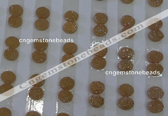 CGC151 8*10mm oval druzy quartz cabochons wholesale