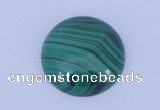 CGC18 10pcs 8mm flat round natural malachite gemstone cabochons