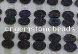 CGC186 13*18mm oval druzy quartz cabochons wholesale