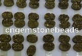 CGC197 15*20mm oval druzy quartz cabochons wholesale