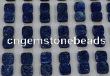 CGC229 12*12mm square druzy quartz cabochons wholesale