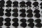 CGC267 15*20mm flat teardrop druzy quartz cabochons wholesale