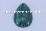 CGC30 2pcs 13*18mm flat teardrop natural malachite gemstone cabochons