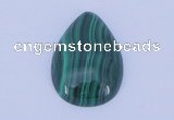 CGC31 2pcs 16*22mm flat teardrop natural malachite gemstone cabochons