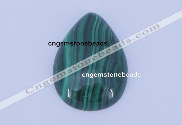 CGC31 2pcs 16*22mm flat teardrop natural malachite gemstone cabochons