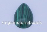 CGC32 2pcs 18*25mm flat teardrop natural malachite gemstone cabochons