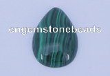 CGC33 2pcs 16*26mm flat teardrop natural malachite gemstone cabochons