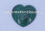 CGC34 5pcs 15*15mm heart natural malachite gemstone cabochons