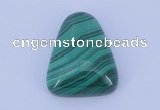 CGC40 20*25mm trapezoid natural malachite gemstone cabochons