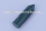 CGC43 10*30mm faceted column natural malachite gemstone cabochons