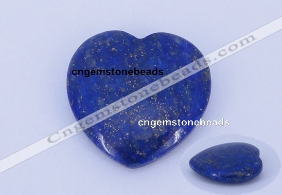 CGC49 25*25mm heart natural lapis lazuli gemstone cabochons