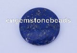 CGC50 6*28mm flat round natural lapis lazuli gemstone cabochons