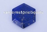 CGC52 6*27mm hexagon natural lapis lazuli gemstone cabochons