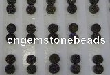 CGC86 8mm flat round druzy quartz cabochons wholesale