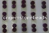 CGC87 8mm flat round druzy quartz cabochons wholesale