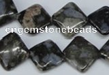 CGE01 15.5 inches 14*14mm diamond glaucophane gemstone beads