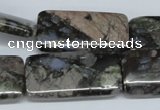 CGE04 15.5 inches 15*30mm rectangle glaucophane gemstone beads