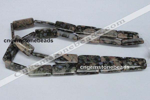 CGE04 15.5 inches 15*30mm rectangle glaucophane gemstone beads