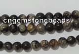 CGE101 15.5 inches 6mm round glaucophane gemstone beads