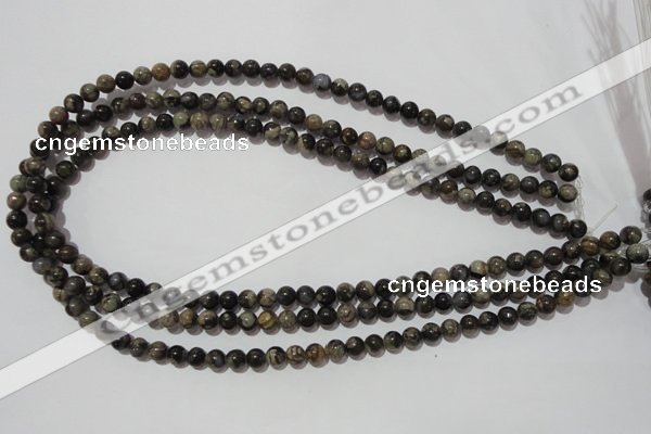 CGE101 15.5 inches 6mm round glaucophane gemstone beads