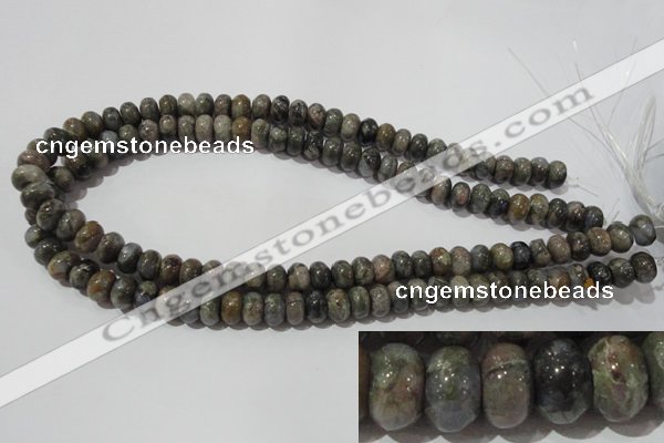 CGE110 15.5 inches 6*10mm rondelle glaucophane gemstone beads