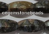 CGE118 15.5 inches 16*30mm rice glaucophane gemstone beads