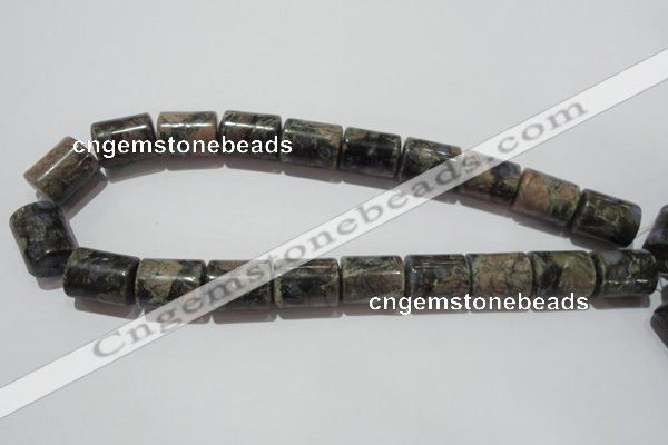 CGE120 15.5 inches 15*20mm tube glaucophane gemstone beads