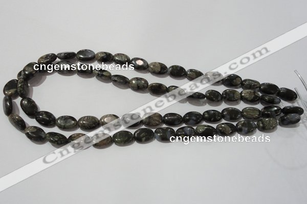 CGE131 15.5 inches 10*14mm oval glaucophane gemstone beads