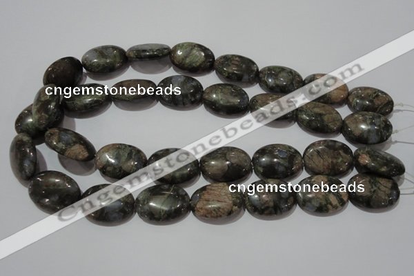 CGE135 15.5 inches 18*25mm oval glaucophane gemstone beads