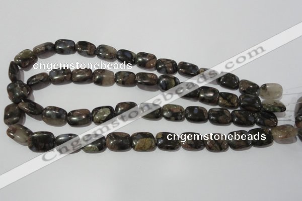 CGE159 15.5 inches 12*16mm rectangle glaucophane gemstone beads