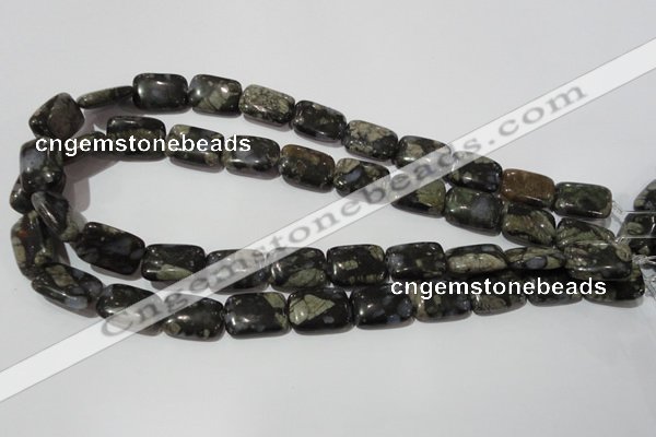 CGE160 15.5 inches 13*18mm rectangle glaucophane gemstone beads