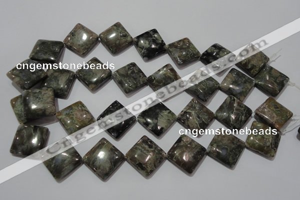 CGE172 15.5 inches 20*20mm diamond glaucophane gemstone beads