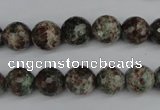 CGG03 15.5 inches 10mm faceted round ghost gemstone beads wholesale