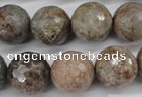 CGG17 15.5 inches 16mm faceted round ghost gemstone beads wholesale