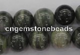 CGH06 15.5 inches 14mm round green hair stone beads wholesale