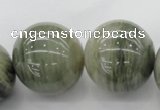 CGH10 15.5 inches 25mm round green hair stone beads wholesale