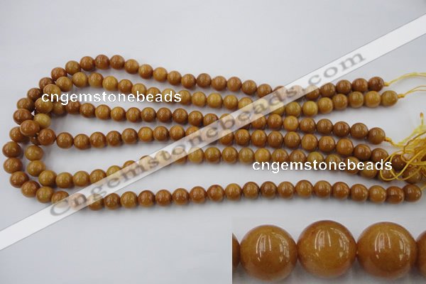 CGJ302 15.5 inches 8mm round goldstone jade beads wholesale