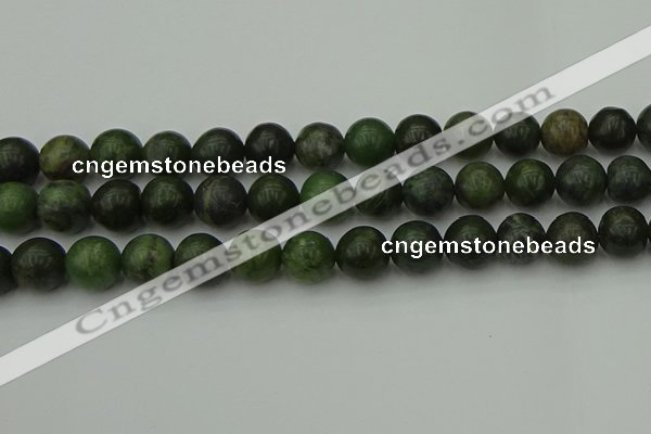 CGJ405 15.5 inches 14mm round green jade beads wholesale