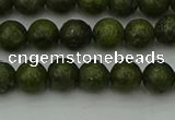 CGJ450 15.5 inches 4mm round green jasper beads wholesale