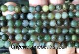 CGJ521 15 inches 6mm round Xinjiang green jade beads wholesale