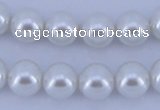 CGL04 5PCS 16 inches 10mm round dyed glass pearl beads wholesale