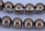 CGL101 2PCS 16 inches 25mm round dyed plastic pearl beads wholesale