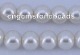 CGL15 5PCS 16 inches 10mm round dyed glass pearl beads wholesale