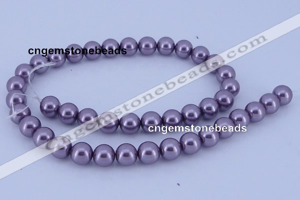 CGL151 2PCS 16 inches 25mm round dyed plastic pearl beads wholesale
