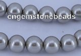CGL174 10PCS 16 inches 8mm round dyed glass pearl beads wholesale
