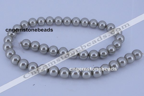 CGL177 5PCS 16 inches 14mm round dyed glass pearl beads wholesale